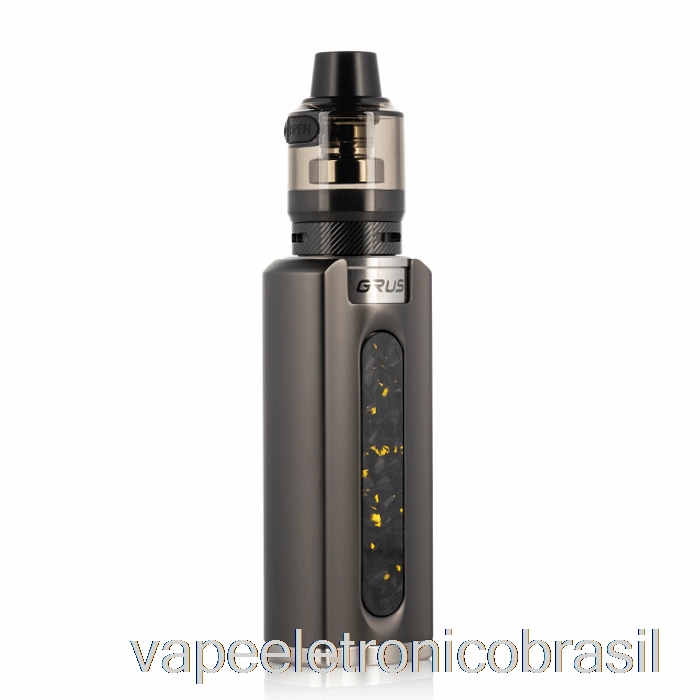 Vape Eletrônico Perdido Vape Grus 100w Starter Kit Gunmetal/fibra De Carbono Picada